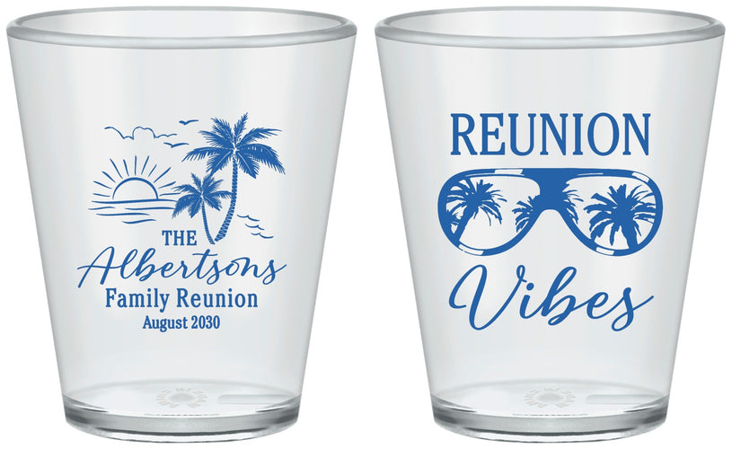 Custom Family Reunion Plastic Shot Glasses - Beach | 160034