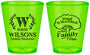 Custom Family Reunion Plastic Shot Glasses - Monogram Tree | 160056