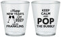 Custom New Years Plastic Shot Glasses - 2027 Pop The Bubbly | 170006