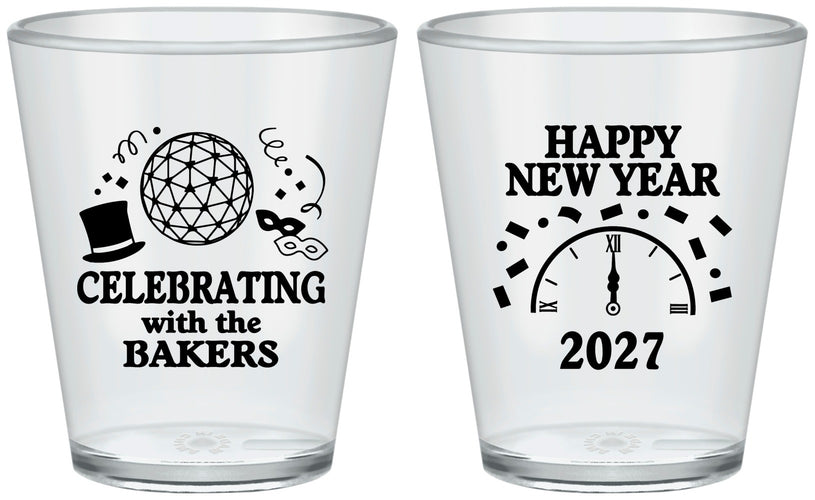 Custom New Years Plastic Shot Glasses - 2027 Countdown | 170010