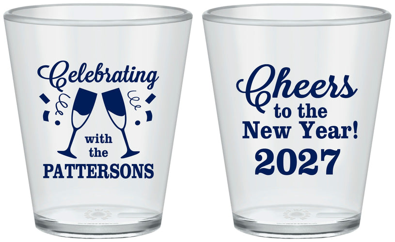Custom New Years Plastic Shot Glasses - 2027 Cheers | 170011