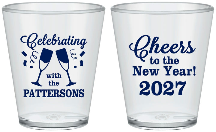 Custom New Years Plastic Shot Glasses - 2027 Cheers | 170011