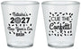 Custom New Years Plastic Shot Glasses - 2027 Nye Confetti | 170012