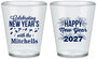 Custom New Years Plastic Shot Glasses - 2027 Nye Confetti | 170015