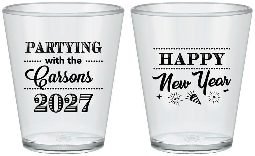 Custom New Years Plastic Shot Glasses - 2027 Nye | 170016