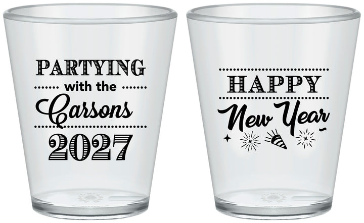 Custom New Years Plastic Shot Glasses - 2027 Nye | 170016