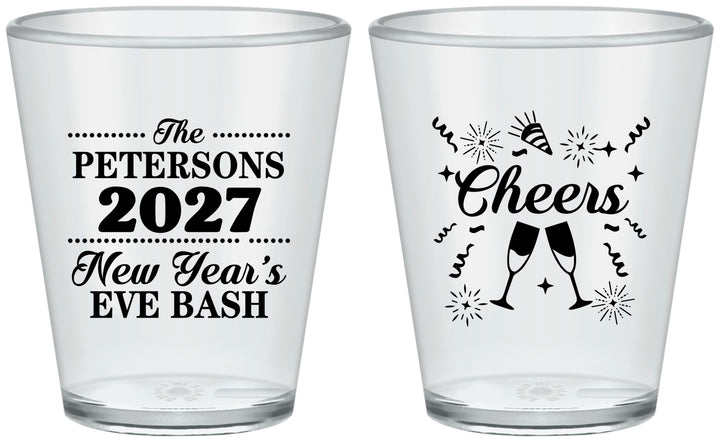 Custom New Years Plastic Shot Glasses - 2027 Cheers | 170017