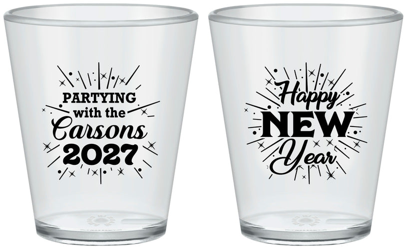Custom New Years Plastic Shot Glasses - 2027 Nye | 170020