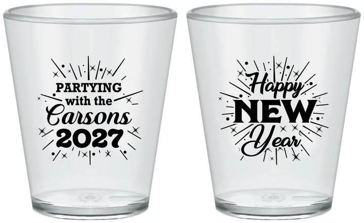 Custom New Years Plastic Shot Glasses - 2027 Nye | 170020
