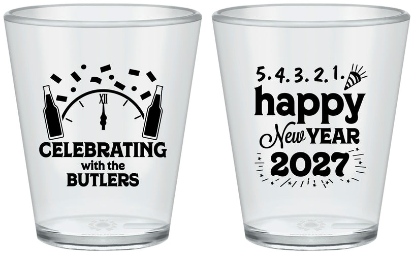 Custom New Years Plastic Shot Glasses - 2027 Countdown | 170021