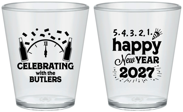 Custom New Years Plastic Shot Glasses - 2027 Countdown | 170021