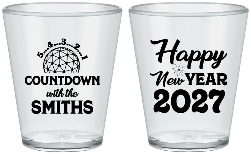 Custom New Years Plastic Shot Glasses - 2027 Countdown | 170026