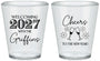 Custom New Years Plastic Shot Glasses - 2027 Cheers | 170029