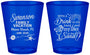 Custom Family Vacation Plastic Shot Glasses - Beach Toes In The Sand | 180000
