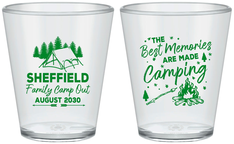 Custom Family Vacation Plastic Shot Glasses - Camping Park | 180015