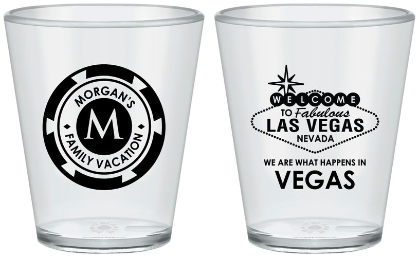 Custom Family Vacation Plastic Shot Glasses - Las Vegas | 180049