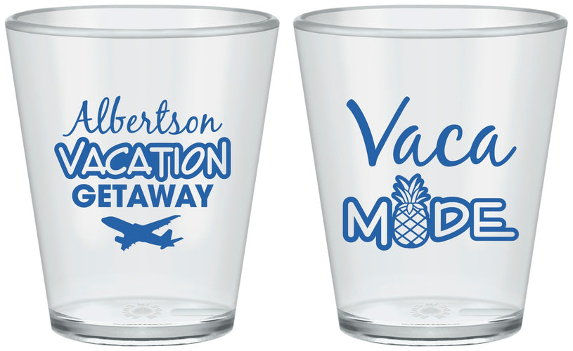 Custom Family Vacation Plastic Shot Glasses - Vacay Vibes Trip | 180055