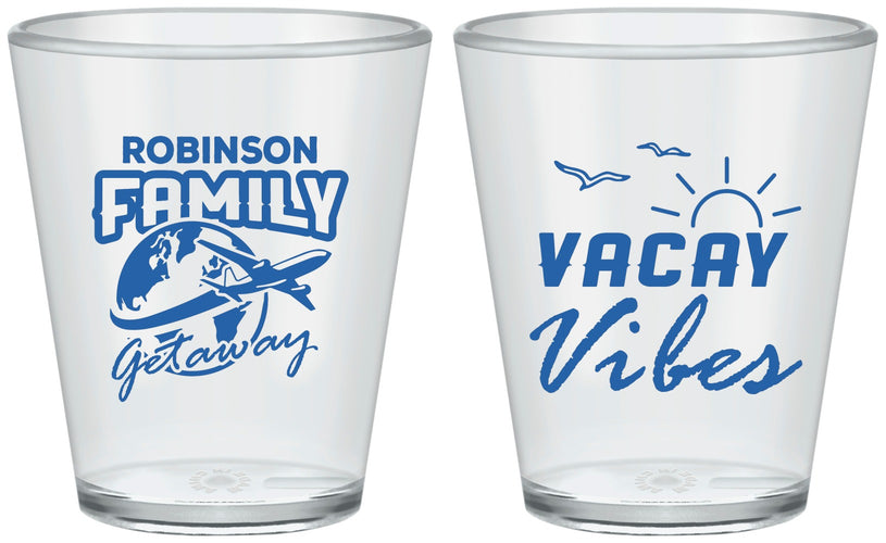 Custom Family Vacation Plastic Shot Glasses - Vacay Vibes | 180057