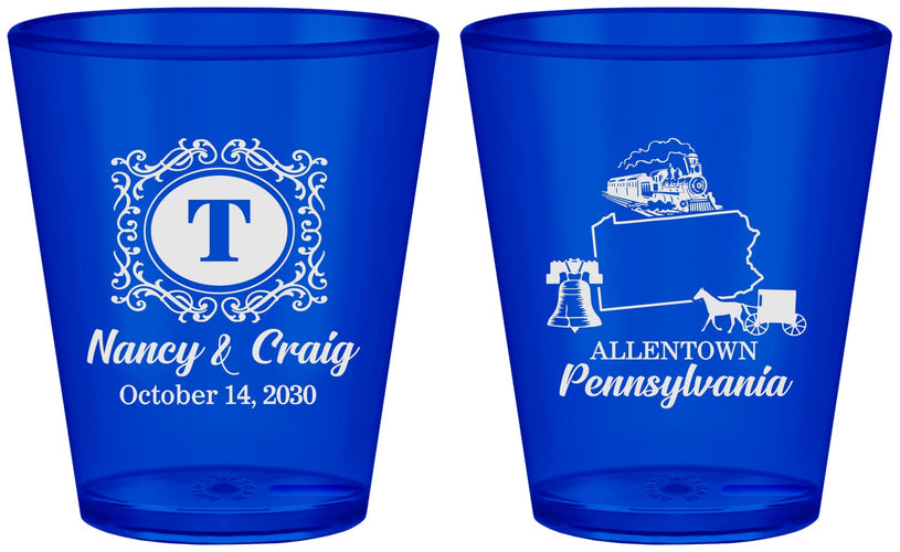 Custom Wedding Plastic Shot Glasses - Pennsylvania | 187