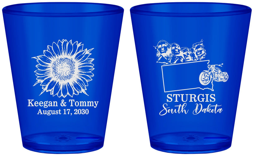 Custom Wedding Plastic Shot Glasses - South Dakota | 190