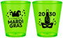 Custom Mardi Gras Plastic Shot Glasses - New Orleans | 190003