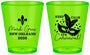Custom Mardi Gras Plastic Shot Glasses - Fleur De Lis Carnaval | 190011