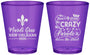 Custom Mardi Gras Plastic Shot Glasses - Fleur De Lis | 190013