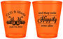 Custom Wedding Plastic Shot Glasses - Happily Ever After Motorcycle | 200