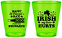 Custom St Patricks Day Plastic Shot Glasses - Irish My Liver Hurts | 200000