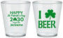 Custom St Patricks Day Plastic Shot Glasses - Clover Irish | 200003