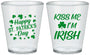 Custom St Patricks Day Plastic Shot Glasses - Kiss Me I Am Irish | 200018