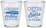 Custom Birthday Plastic Shot Glasses - Cheers Beers To 40 Years | 20002