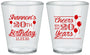 Custom Birthday Plastic Shot Glasses - Cheers To 20 Years | 20004