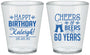 Custom Birthday Plastic Shot Glasses - 60th | 20006