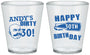 Custom Birthday Plastic Shot Glasses - 30th | 20012
