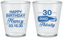 Custom Birthday Plastic Shot Glasses - 30 And Thirsty | 20014