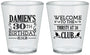 Custom Birthday Plastic Shot Glasses - 30th | 20016