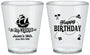 Custom Birthday Plastic Shot Glasses - 18th Shipwrecked | 20028