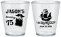 Custom Birthday Plastic Shot Glasses - 75th Shipwrecked | 20029