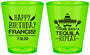 Custom Birthday Plastic Shot Glasses - Fiesta Siesta Tequila | 20030