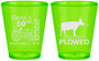 Custom Birthday Plastic Shot Glasses - 50th Lets Get Plowed | 20037