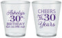 Custom Birthday Plastic Shot Glasses - Cheers To 30 Years | 20041