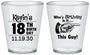 Custom Birthday Plastic Shot Glasses - 18th | 20046
