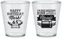 Custom Birthday Plastic Shot Glasses - 65th Classic Radio | 20056