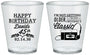 Custom Birthday Plastic Shot Glasses - 45th Cassette Tape | 20059