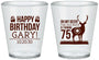Custom Birthday Plastic Shot Glasses - 75th Hunting | 20063