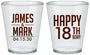 Custom Birthday Plastic Shot Glasses - 18th | 20074