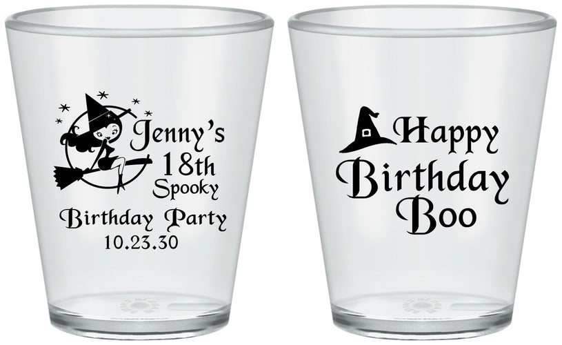 Custom Birthday Plastic Shot Glasses - 18th Halloween | 20081