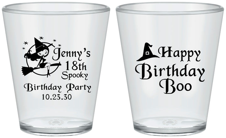 Custom Birthday Plastic Shot Glasses - 18th Halloween | 20081