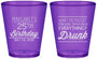Custom Birthday Plastic Shot Glasses - 25th | 20093